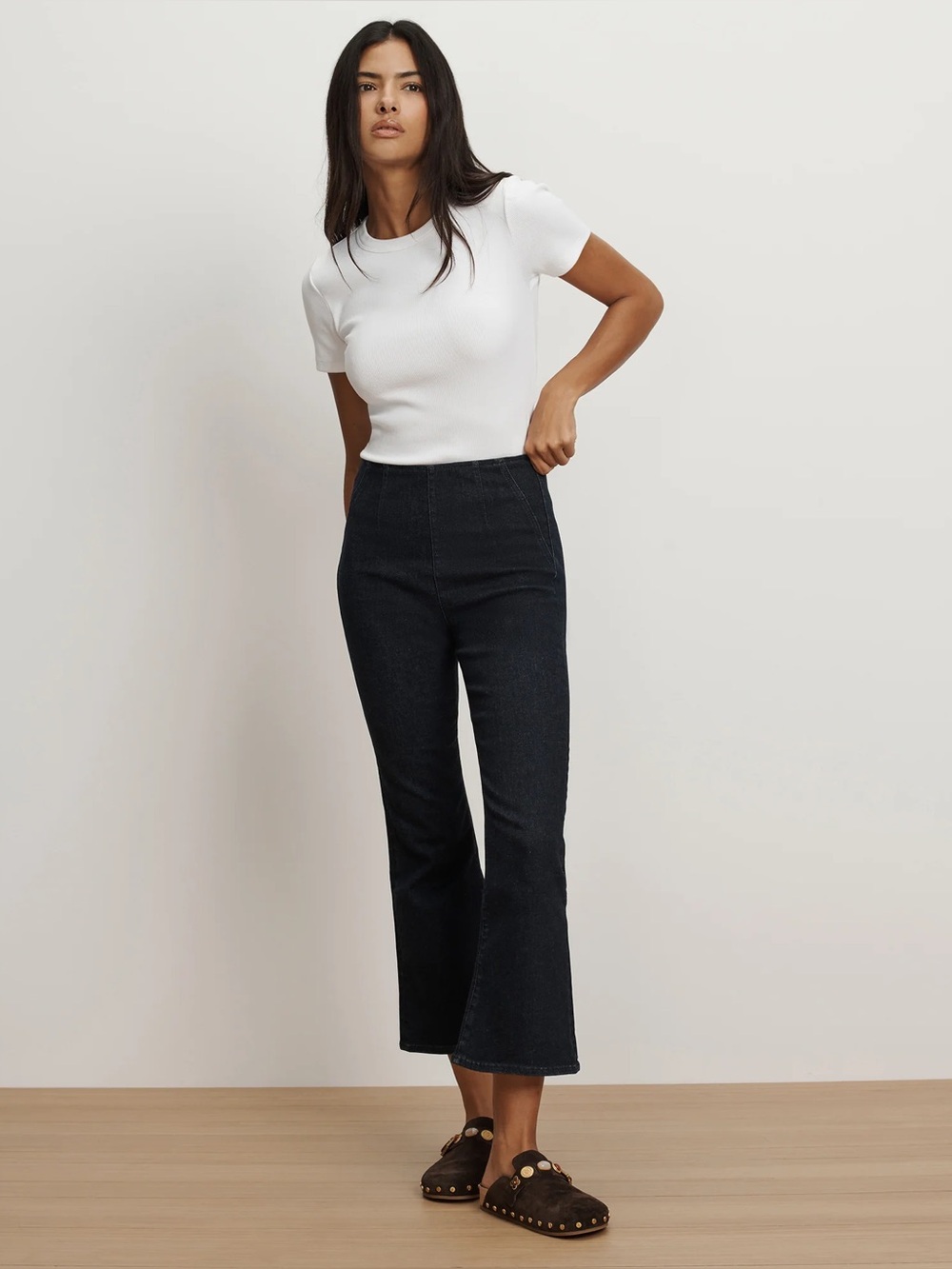 NWOT Veronica Beard Kick Flare Carson Off Duty Ankle Jeans Small